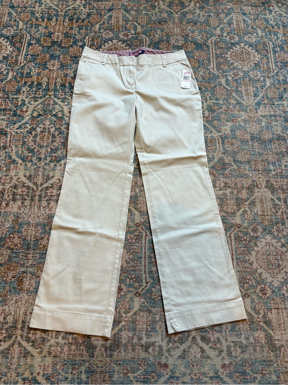 Vineyard Vines Women's Light Khaki Cotton Trousers